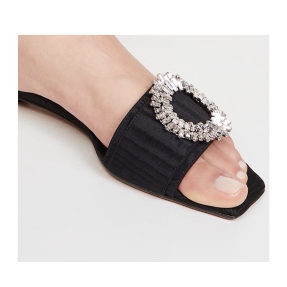 Alexandre Birman Madelina Crystal Sandals Black Size 37IT